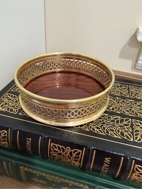 Vintage Brass Wine Coaster